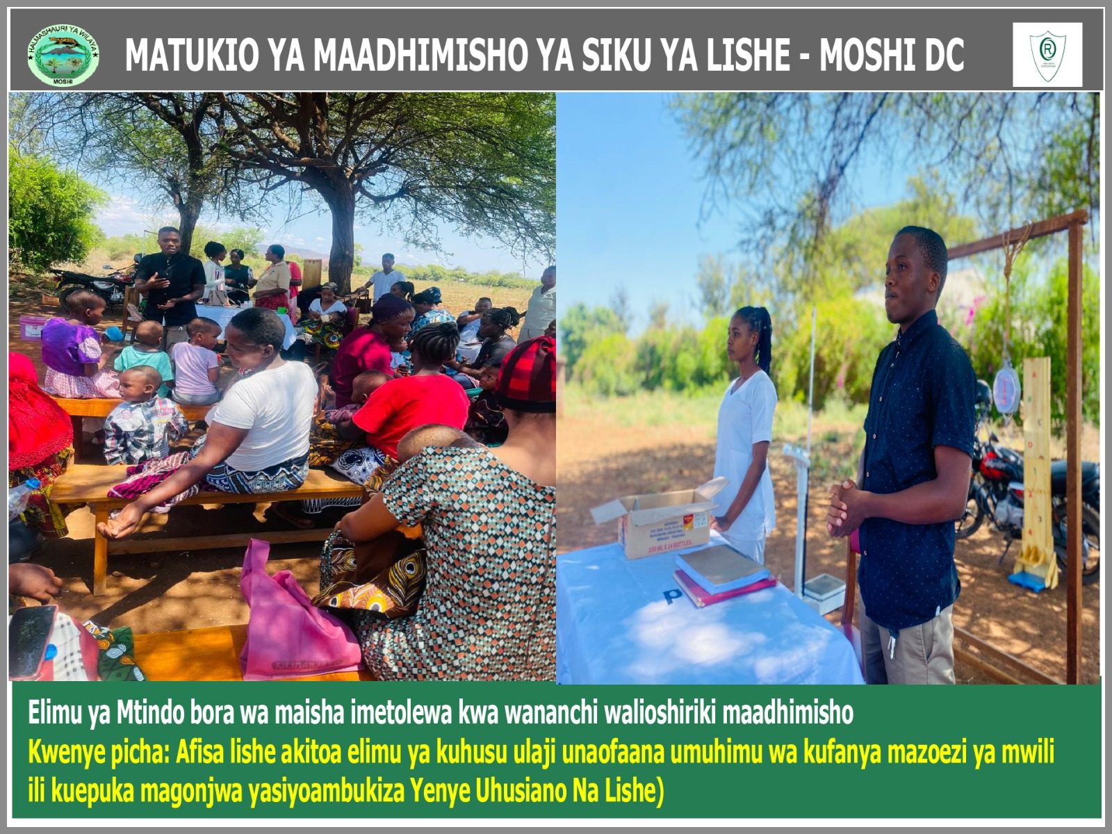 Empowering women’s Health Through Nutritional: National Nutritional Day at Kilema pofu Dispensaty